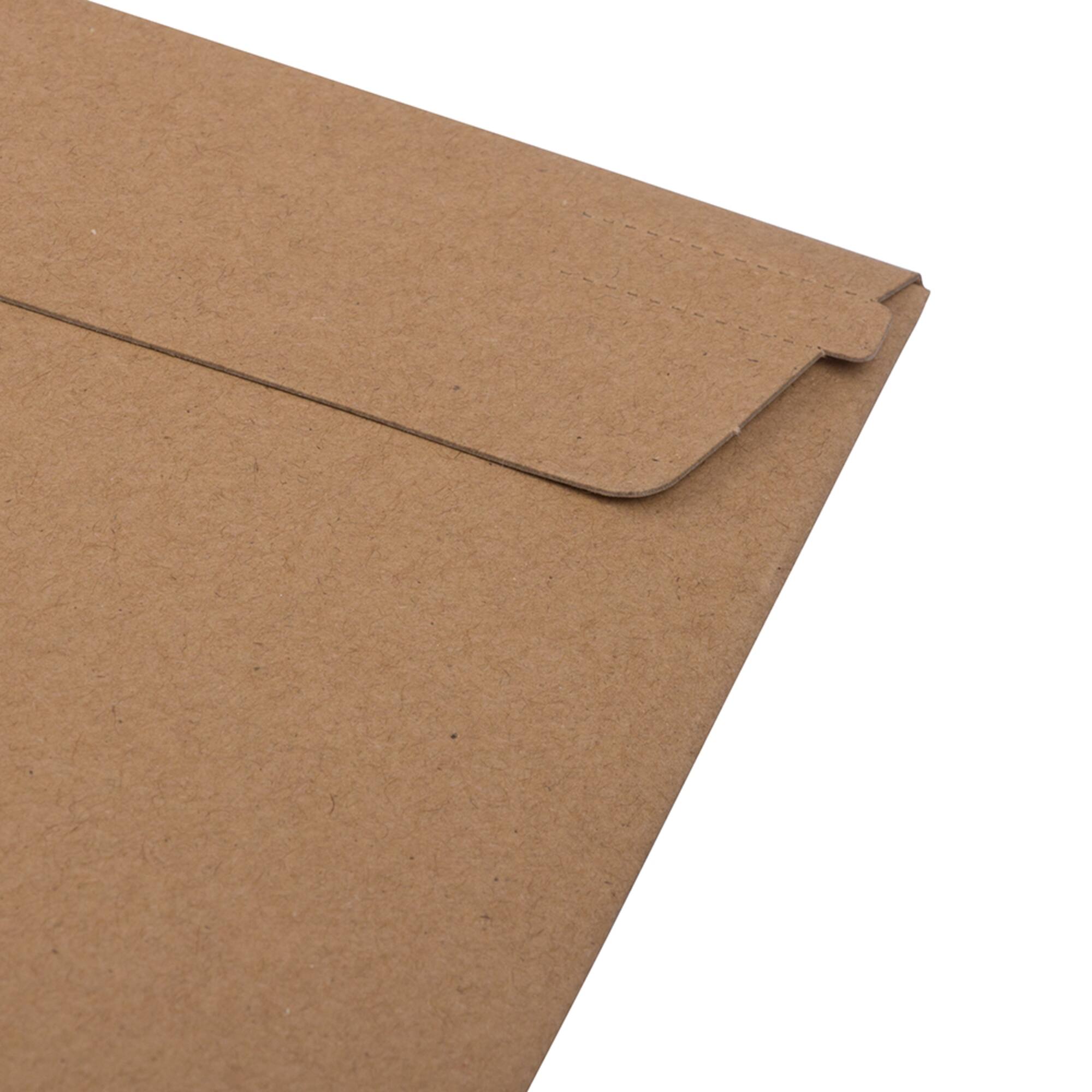 JAM Paper 17" x 21" Brown Kraft Flat Photo Mailer Peel & Seal Closure Envelopes, 6ct.
